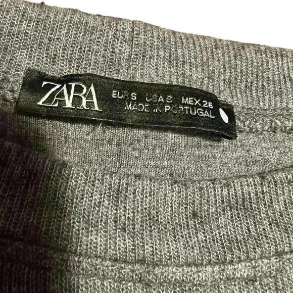 Zara Dark Gray Wool Blend Lightweight Sweater Size Small Soft Comfort Casual EUC - Picture 3 of 6
